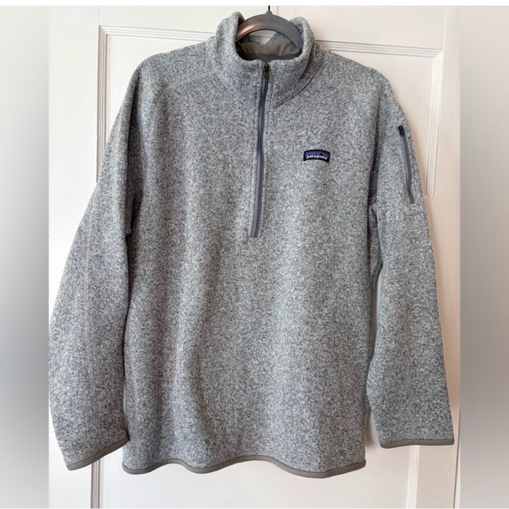 Patagonia Zip-Up Sweater in Heather Gray